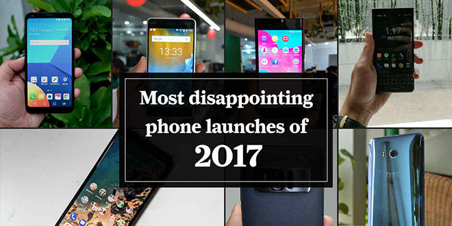 مایوس‌کننده‌ترین گوشی‌های هوشمند در سال ۲۰۱۷ میلادی