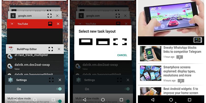 آموزش فعال کردن حالت چند پنجره‌ای در اندروید 6
