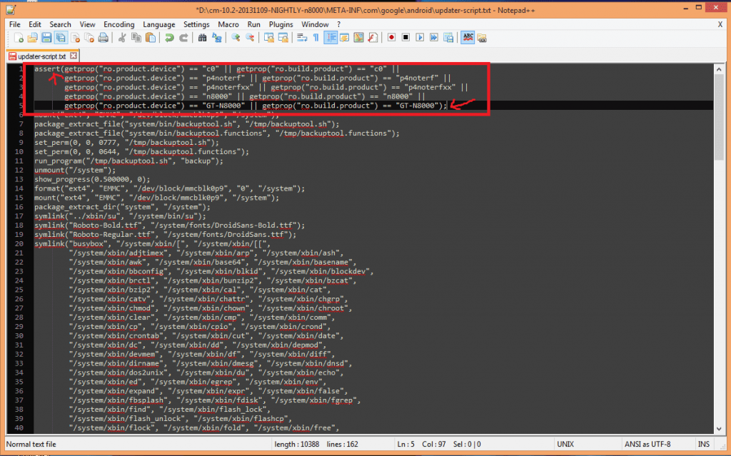 Script encoding